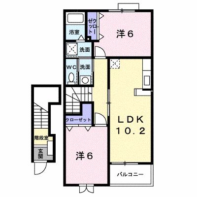 ブルーベリー・ガーデンＣ 202【管理NO：1-013391403-02020】 ★家具家電は申し込み後に搬入します★ ★2026年11月中旬入居可能★の外観画像