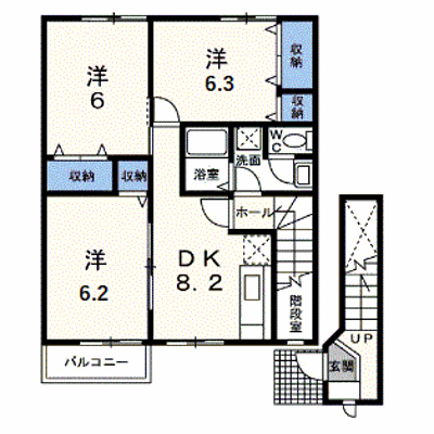 ディアコート池田Ａ 203【管理NO：1-010389401-02030】 ★家具家電は申し込み後に搬入します★ ★2026年11月中旬入居可能★の外観画像