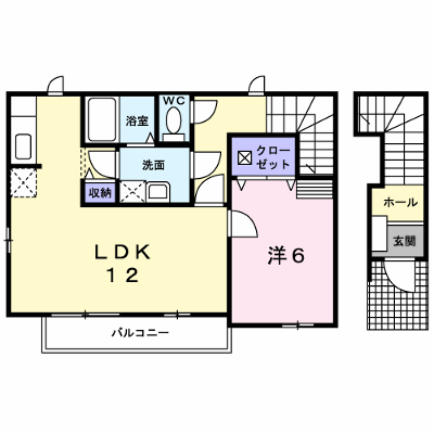 パストラル御幸 201【管理NO：1-013789301-02010】 ★家具家電は申し込み後に搬入します★ ★2026年11月中旬入居可能★の外観画像