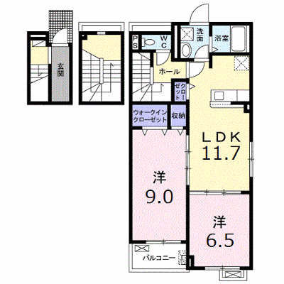 アーバー春山 301【管理NO：1-025946301-03010】 ★家具家電は申し込み後に搬入します★ ★2026年12月中旬入居可能★の外観画像