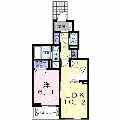 カルム　ヴィラージュ 102【管理NO：1-027549401-01020】 ★家具家電は申し込み後に搬入します★ ★2026年11月中旬入居可能★の外観画像