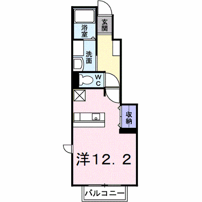 ヴィーゼ 103【管理NO：1-012033801-01030】 ★家具家電は申し込み後に搬入します★ ★2026年11月中旬入居可能★の外観画像