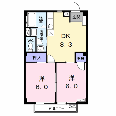 サンパレスⅡ 203【管理NO：1-005261702-02030】 ★家具家電は申し込み後に搬入します★ ★2026年11月中旬入居可能★の外観画像