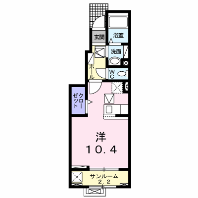 クエストＫＴ 103【管理NO：1-023845601-01030】 ★家具家電は申し込み後に搬入します★ ★2026年10月中旬入居可能★の外観画像
