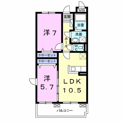 フェリーチェ 305【管理NO：1-017158301-03050】 ★家具家電は申し込み後に搬入します★ ★2026年10月下旬入居可能★の外観画像