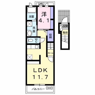 パストラル 201【管理NO：1-020557001-02010】 ★家具家電は申し込み後に搬入します★ ★2026年10月中旬入居可能★の外観画像
