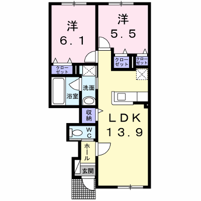 メビウス 105【管理NO：1-023874601-01050】 ★家具家電は申し込み後に搬入します★ ★2026年12月中旬入居可能★の外観画像