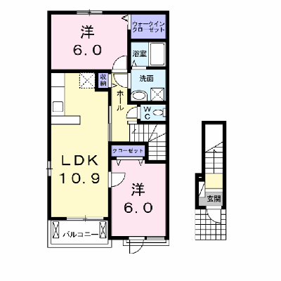 グレイトピースＡ 201【管理NO：1-021114101-02010】 ★家具家電は申し込み後に搬入します★ ★2026年11月中旬入居可能★の外観画像