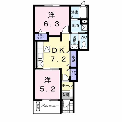 グラース～華～Ｂ 103【管理NO：1-015541702-01030】 ★家具家電は申し込み後に搬入します★ ★2026年11月中旬入居可能★の外観画像