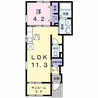 セラーサ　セコンディ 101【管理NO：1-023077801-01010】 ★家具家電は申し込み後に搬入します★の外観画像