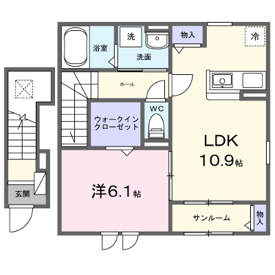 レグルス・コート 203【管理NO：1-028886001-02030】 ★家具家電は申し込み後に搬入します★ ★2027年02月上旬入居可能★の外観画像