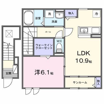 レグルス・コート 202【管理NO：1-028886001-02020】 ★家具家電は申し込み後に搬入します★ ★2027年02月上旬入居可能★の外観画像