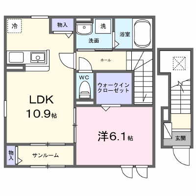 レグルス・コート 201【管理NO：1-028886001-02010】 ★家具家電は申し込み後に搬入します★ ★2027年02月上旬入居可能★の外観画像