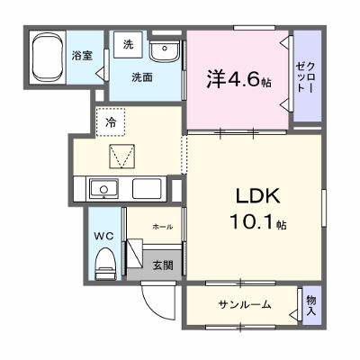 レグルス・コート 103【管理NO：1-028886001-01030】 ★家具家電は申し込み後に搬入します★ ★2027年02月上旬入居可能★の外観画像