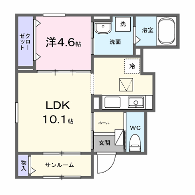 レグルス・コート 101【管理NO：1-028886001-01010】 ★家具家電は申し込み後に搬入します★ ★2027年02月上旬入居可能★の外観画像
