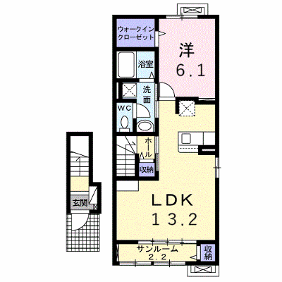 アルソーレ 204【管理NO：1-028643801-02040】 ★家具家電は申し込み後に搬入します★ ★2027年03月上旬入居可能★の外観画像