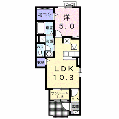 アルソーレ 104【管理NO：1-028643801-01040】 ★家具家電は申し込み後に搬入します★ ★2027年03月上旬入居可能★の外観画像