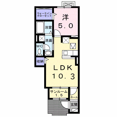 アルソーレ 103【管理NO：1-028643801-01030】 ★家具家電は申し込み後に搬入します★ ★2027年03月上旬入居可能★の外観画像