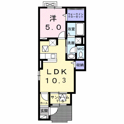 アルソーレ 101【管理NO：1-028643801-01010】 ★家具家電は申し込み後に搬入します★ ★2027年03月上旬入居可能★の外観画像