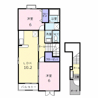 カトゥルセゾン 201【管理NO：1-013846701-02010】 ★家具家電は申し込み後に搬入します★ ★2026年11月中旬入居可能★の外観画像