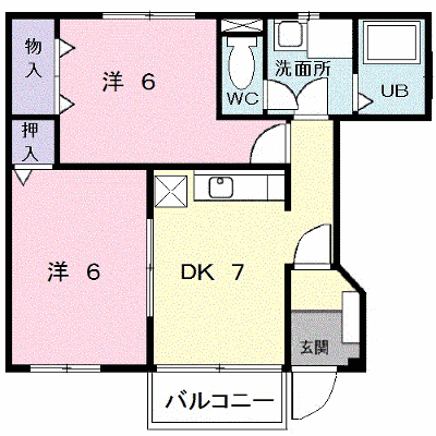 サニーコートパルＦ 103【管理NO：1-011615901-01030】 ★家具家電は申し込み後に搬入します★ ★2026年11月中旬入居可能★の外観画像