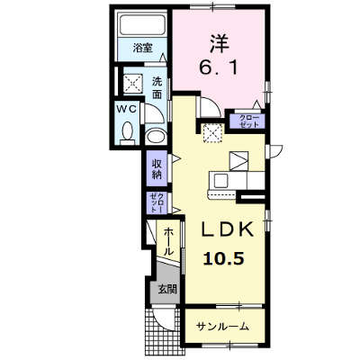 ルーチェ 107【管理NO：1-025112901-01060】 ★家具家電は申し込み後に搬入します★ ★2026年11月下旬入居可能★の外観画像
