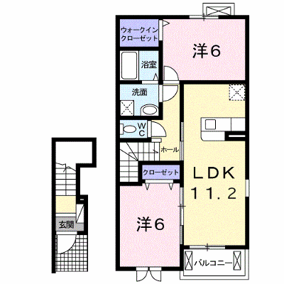 レオンⅡＡ 203【管理NO：1-016335601-02030】 ★家具家電は申し込み後に搬入します★ ★2026年11月中旬入居可能★の外観画像