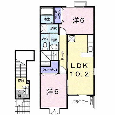 クレドール　Ａ 203【管理NO：1-013845201-02030】 ★家具家電は申し込み後に搬入します★ ★2026年11月中旬入居可能★の外観画像