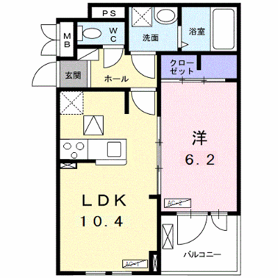 エムウッド　フォルビート 103【管理NO：1-027333301-01030】 ★家具家電は申し込み後に搬入します★ ★2026年10月下旬入居可能★の外観画像