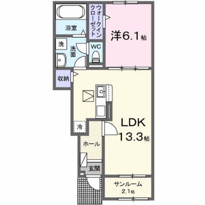 メゾン・ド・アラカワ　Ⅱ 103【管理NO：1-028258301-01030】 ★家具家電は申し込み後に搬入します★ ★2027年03月上旬入居可能★の外観画像