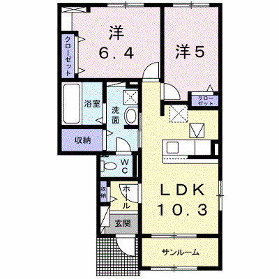 サウス　ヒルズ　Ａ 102【管理NO：1-025763801-01020】 ★家具家電は申し込み後に搬入します★ ★2026年11月中旬入居可能★の外観画像