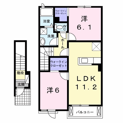エアリー　ヴィラ　Ａ 202【管理NO：1-019100701-02020】 ★家具家電は申し込み後に搬入します★ ★2026年11月中旬入居可能★の外観画像