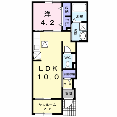 グレイスフル　オクダ 102【管理NO：1-022232601-01020】 ★家具家電は申し込み後に搬入します★ ★2026年11月下旬入居可能★の外観画像