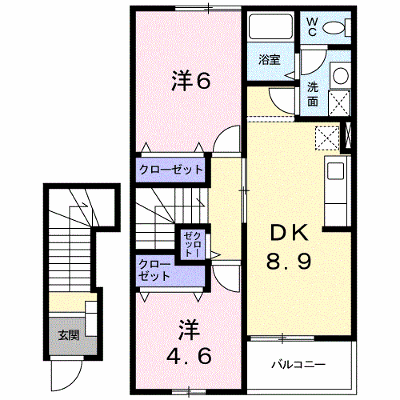 セトルⅡ 203【管理NO：1-011873402-02030】 ★家具家電は申し込み後に搬入します★ ★2026年11月中旬入居可能★の外観画像