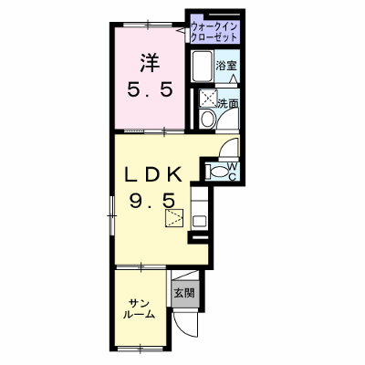 サントゥール 101【管理NO：1-028847401-01010】 ★家具家電は申し込み後に搬入します★ ★2027年01月下旬入居可能★の外観画像