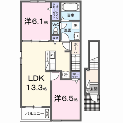 シークレイン 201【管理NO：1-028851001-02010】 ★家具家電は申し込み後に搬入します★ ★2027年02月下旬入居可能★の外観画像