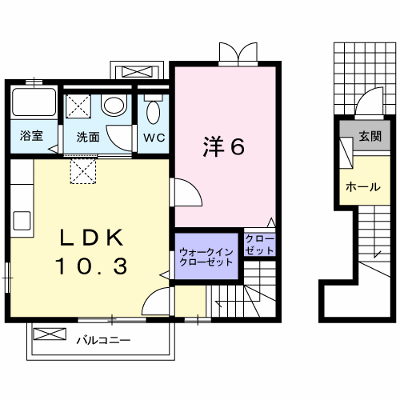 サンリット本郷Ⅱ 202【管理NO：1-017779401-02020】 ★家具家電は申し込み後に搬入します★ ★2026年11月上旬入居可能★の外観画像