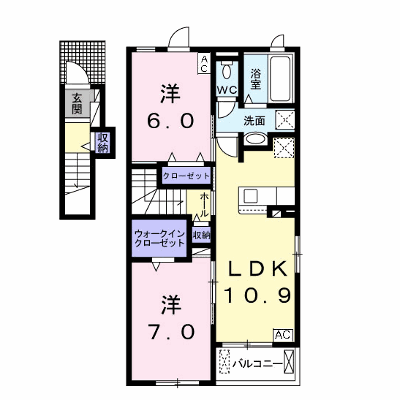 れんげ荘 201【管理NO：1-025501301-02010】 ★家具家電は申し込み後に搬入します★の外観画像