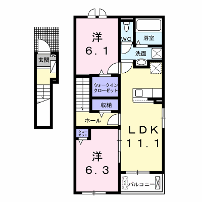 ニューライズ南風　Ａ 201【管理NO：1-028459601-02010】 ★家具家電は申し込み後に搬入します★ ★2027年01月下旬入居可能★の外観画像