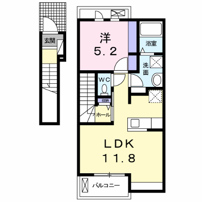 ベネディーレ　Ⅳ 202【管理NO：1-020432303-02020】 ★家具家電は申し込み後に搬入します★の外観画像