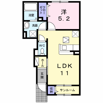 ステラ東出雲　Ⅰ 102【管理NO：1-026643601-01020】 ★家具家電は申し込み後に搬入します★ ★2026年11月中旬入居可能★の外観画像