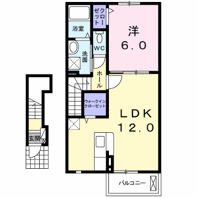 グランソレイユＲＭ　Ⅰ 204【管理NO：1-022547701-02040】 ★家具家電は申し込み後に搬入します★ ★2026年11月上旬入居可能★の外観画像