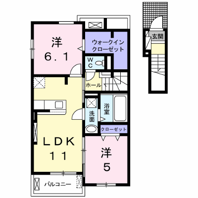 クラール　アンジュⅠ 202【管理NO：1-026238601-02020】 ★家具家電は申し込み後に搬入します★ ★2026年12月中旬入居可能★の外観画像