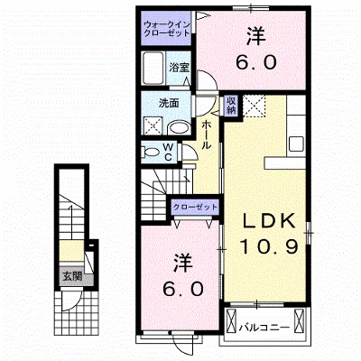 リバレイン 202【管理NO：1-024155501-02020】 ★家具家電は申し込み後に搬入します★ ★2026年11月下旬入居可能★の外観画像