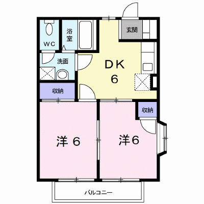 ハッピーシャトウⅡ 201【管理NO：1-007435102-02010】 ★家具家電は申し込み後に搬入します★ ★2026年11月中旬入居可能★の外観画像