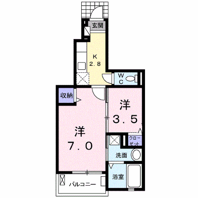 ラ・カーサ・フェリーチェ　Ⅰ 102【管理NO：1-022358701-01020】 ★家具家電は申し込み後に搬入します★ ★2026年11月中旬入居可能★の外観画像