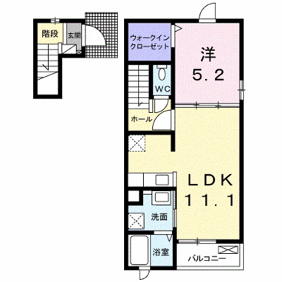 クラージュⅡ 201【管理NO：1-021663302-02010】 ★家具家電は申し込み後に搬入します★ ★2026年12月上旬入居可能★の外観画像