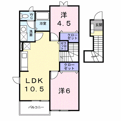 ハートフルハイツＡ 203【管理NO：1-011175401-02030】 ★家具家電は申し込み後に搬入します★ ★2026年10月下旬入居可能★の外観画像