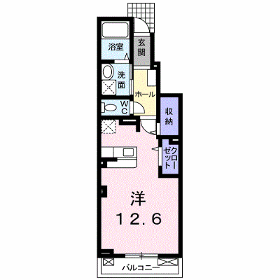 ルッコラⅠ 102【管理NO：1-019396001-01020】 ★家具家電は申し込み後に搬入します★ ★2026年11月中旬入居可能★の外観画像