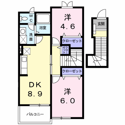 ウィル 203【管理NO：1-012407101-02030】 ★家具家電は申し込み後に搬入します★ ★2026年12月中旬入居可能★の外観画像